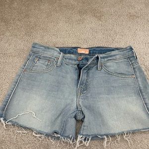 Mother the SNS frayed Denim Shorts